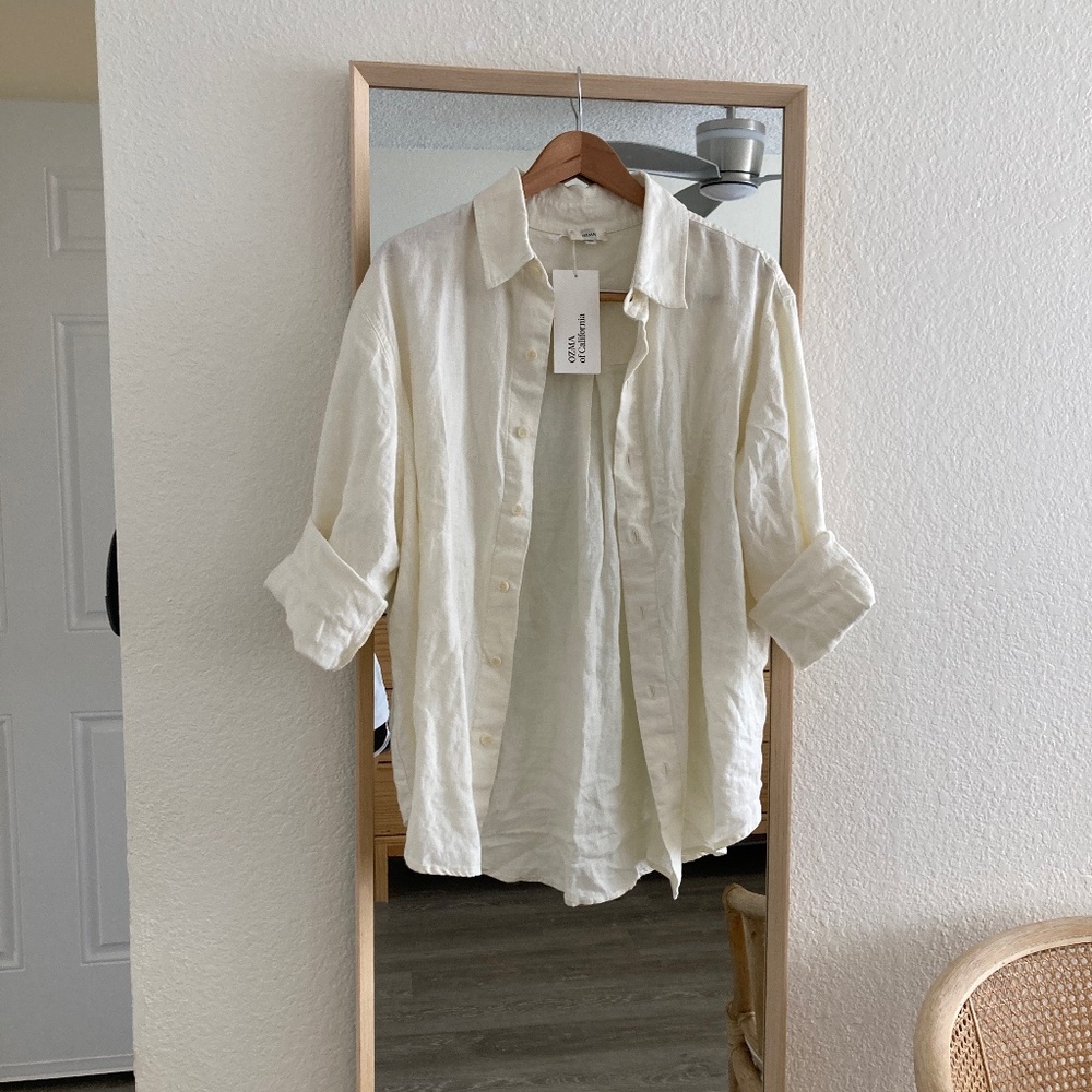 Ozma vija 100 linen button up